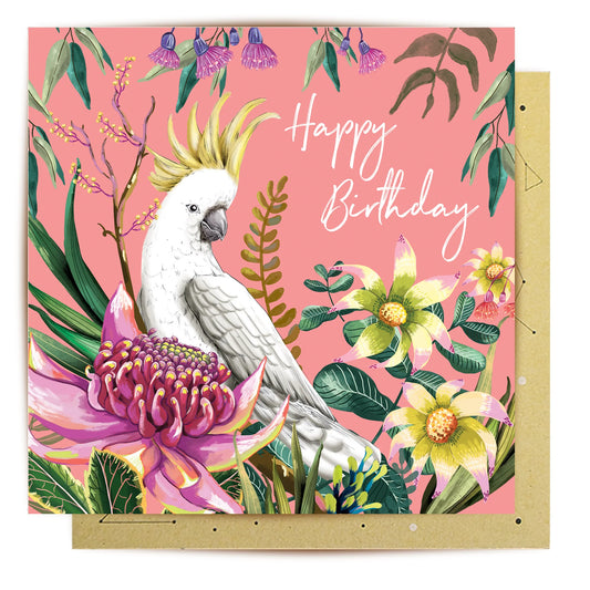 Greeting Card - Cockatoo Paradiso