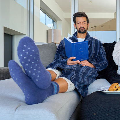Annabel Trends Men's Grippy Lounge Socks