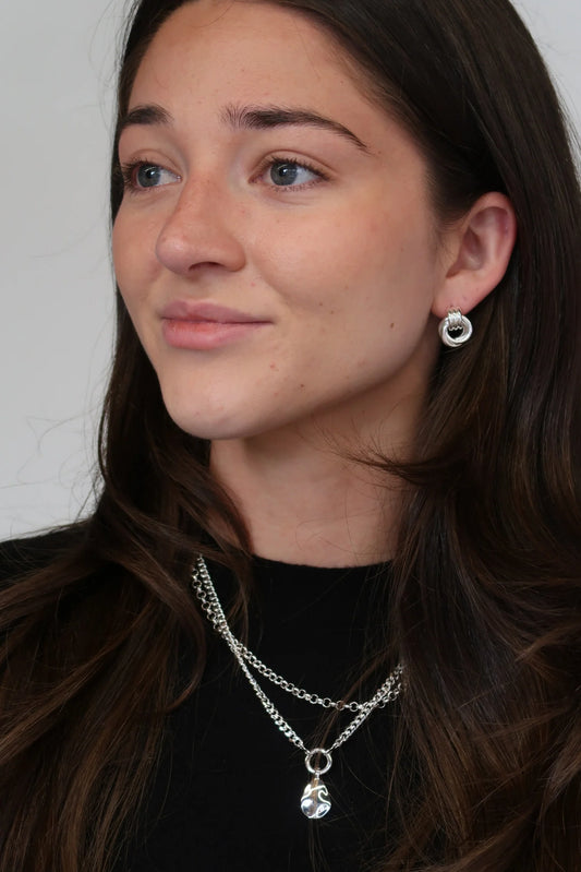 Zafino Poppy Earrings - gold & silver