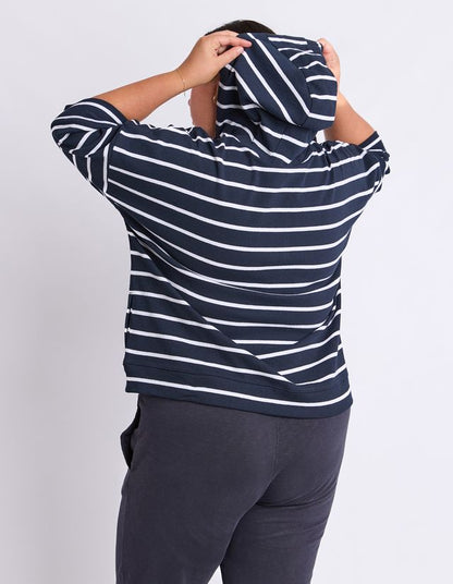 Elm Beachy Striped Hoodie
